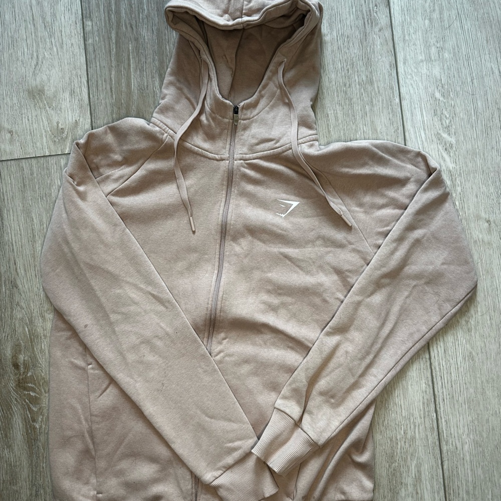 Gymshark Tan Sweatshirt Casual Cotton Blend